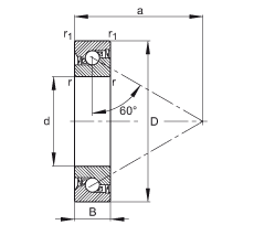 ǽ|S 7603020-2RS-TVP, 򣬽| a = 60ƹɂ(c)ܷ