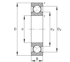 S 6204-C, ă(ni)YC (j) DIN 625-1 ˜ʵҪߴ