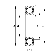 S 6020-2Z, (j) DIN 625-1 (bio)(zhn)Ҫߴ, ɂ(c)g϶ܷ