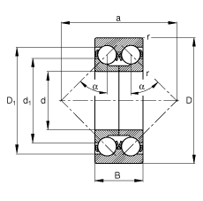 ǽ|S 3308-DA-MA, (j) DIN 628-3 ˜ʵҪߴpɷxʷփ(ni)Ȧ|  = 45