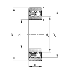 {(dio)S 2203-2RS-TVH, (j) DIN 630 ˜ʵҪߴ, ɂ(c)ܷ