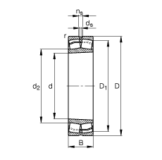 {ĝLS 23036-E1-K-TVPB,  DIN 635-2 ˜ʵҪߴ, FF 1:12