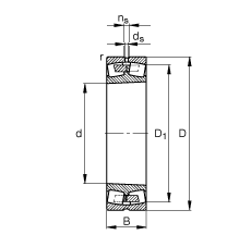 {ĝLS 23180-B-K-MB, (j) DIN 635-2 ˜ʵҪߴ, FF 1:12