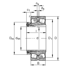 {(dio)ĝLS 239/850-K-MB + H39/850, (j) DIN 635-2 ˜ʵҪߴ, F׺;o