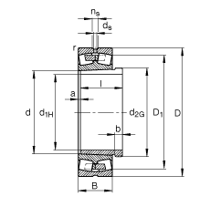 {(dio)ĝLS 22252-B-K-MB + AH2252G, (j) DIN 635-2 (bio)(zhn)Ҫߴ, F׺ж