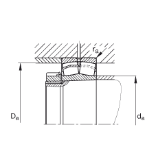 {ĝLS 22308-E1-K,  DIN 635-2 ˜ʵҪߴ, FF 1:12