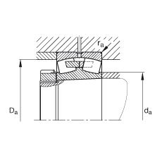 {ĝLS 23052-K-MB, (j) DIN 635-2 ˜ʵҪߴ, FF 1:12